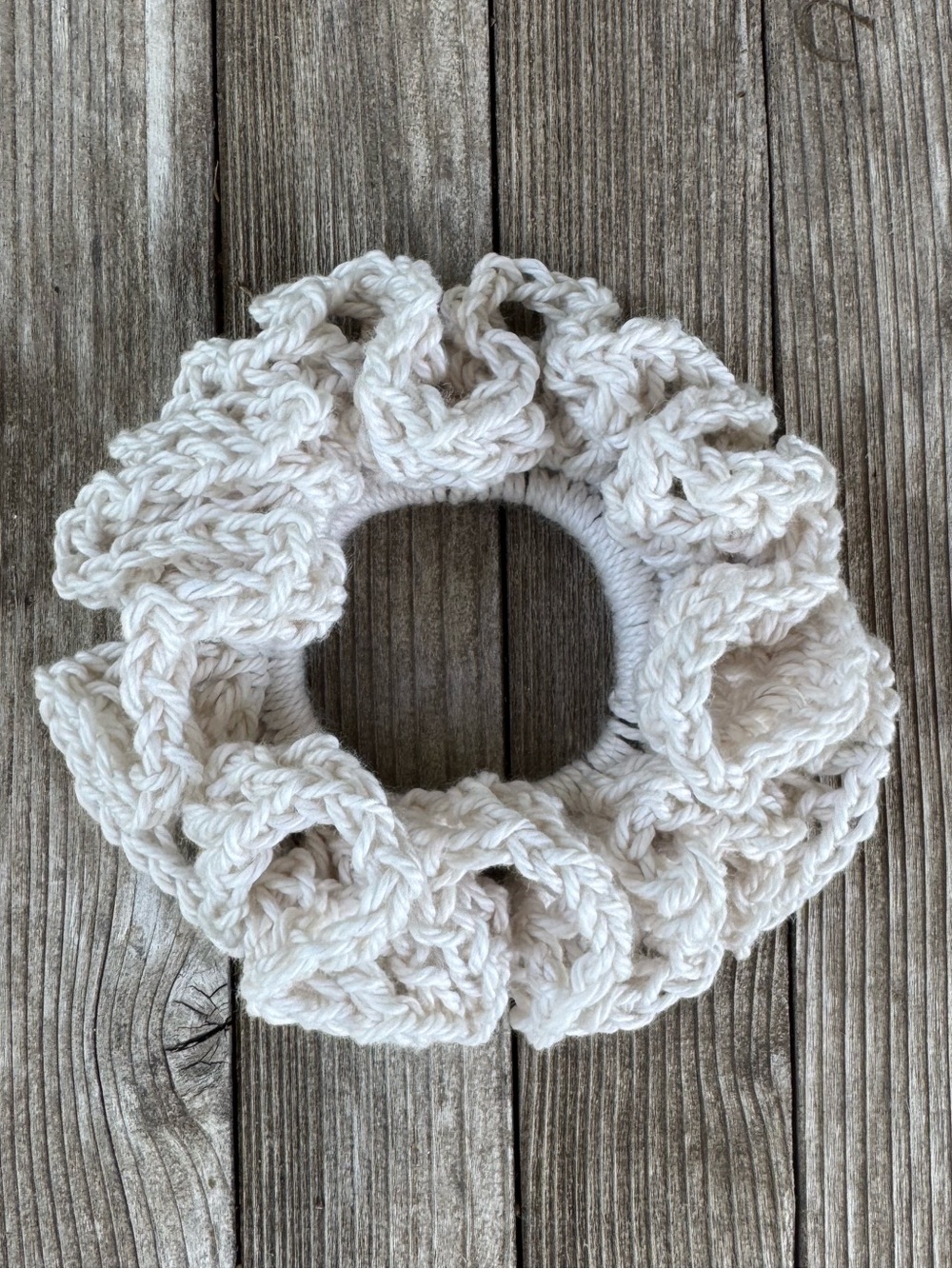 Colorful‎ Large Cotton Lace Look Scrunchie NEW